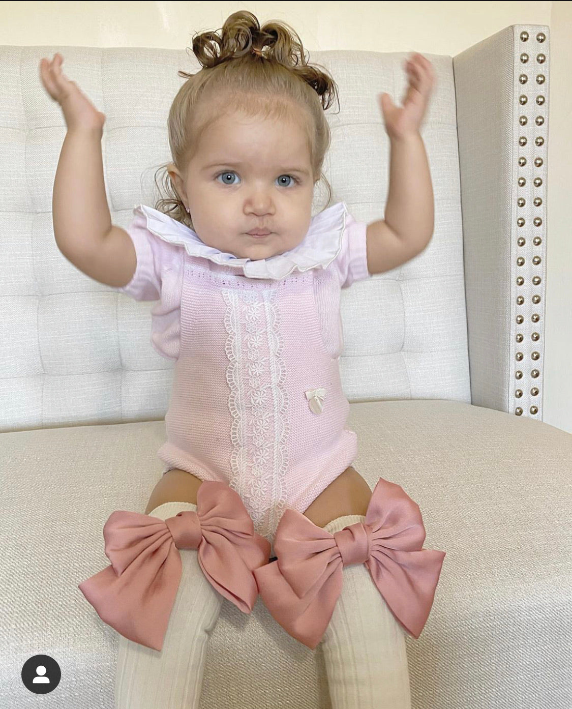Satin Bow Socks